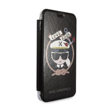Karl Lagerfeld Signature Glitter iPhone X/Xs Case - Black_5