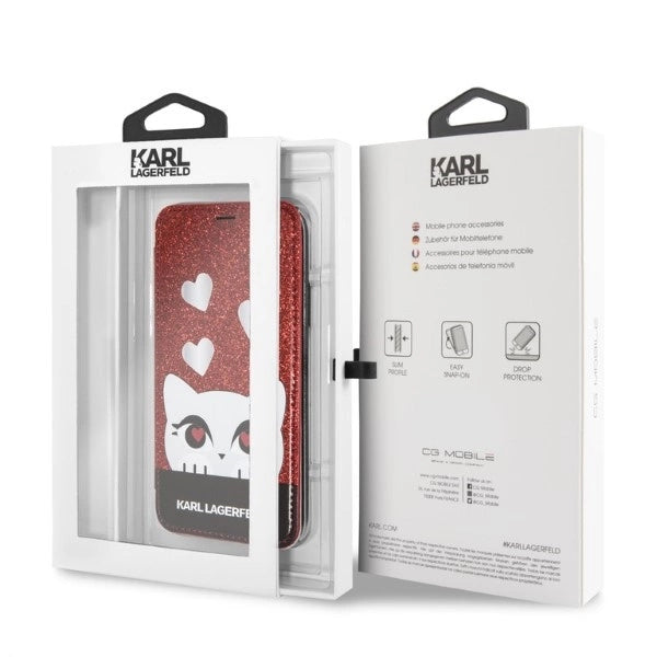 Karl Lagerfeld Valentine iPhone X/XS Case - Red_4