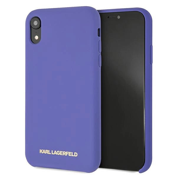 Karl Lagerfeld Silicone iPhone Xr Case - Purple_0