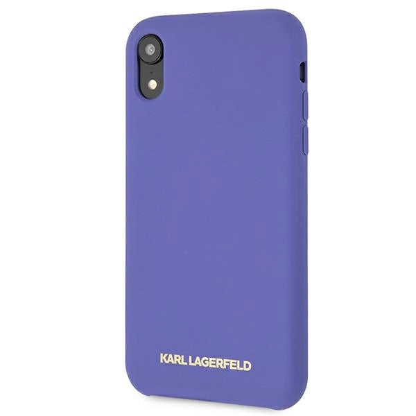 Karl Lagerfeld Silicone iPhone Xr Case - Purple_1