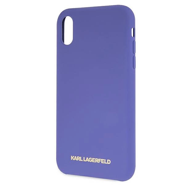 Karl Lagerfeld Silicone iPhone Xr Case - Purple_2