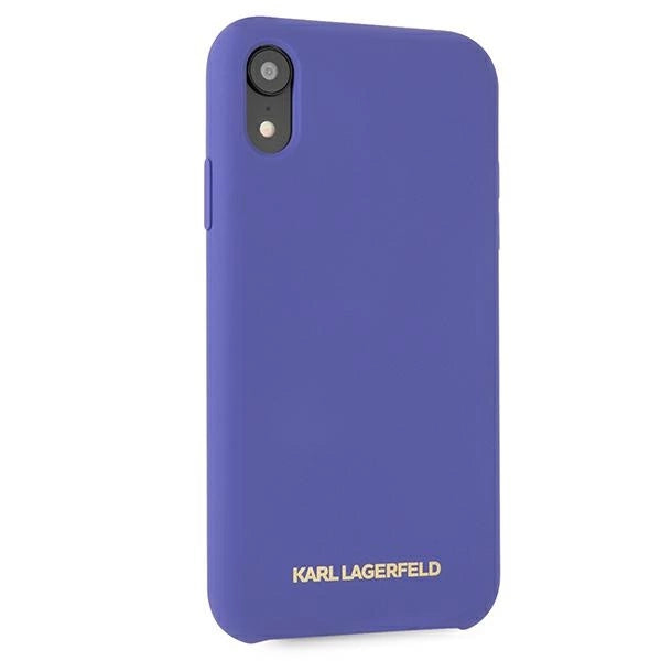 Karl Lagerfeld Silicone iPhone Xr Case - Purple_4