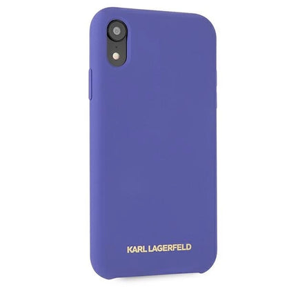 Karl Lagerfeld Silicone iPhone Xr Case - Purple_4