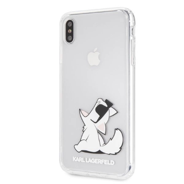 Karl Lagerfeld Choupette Fun iPhone Xs Max Case - Transparent_1