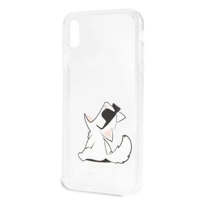 Karl Lagerfeld Choupette Fun iPhone Xs Max Case - Transparent_2