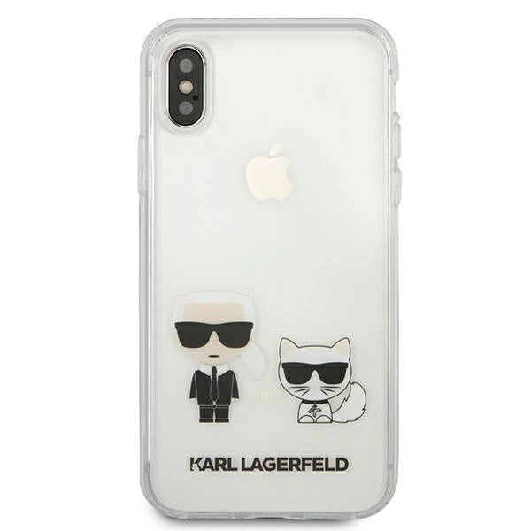 Karl Lagerfeld Karl &amp; Choupette iPhone Xs Max Case - Transparent_2