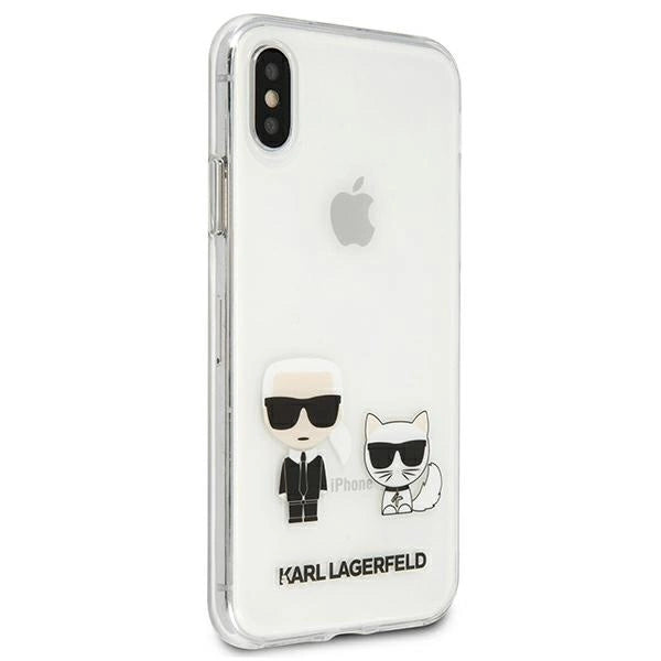 Karl Lagerfeld Karl &amp; Choupette iPhone Xs Max Case - Transparent_3