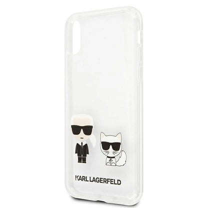 Karl Lagerfeld Karl &amp; Choupette iPhone Xs Max Case - Transparent_5
