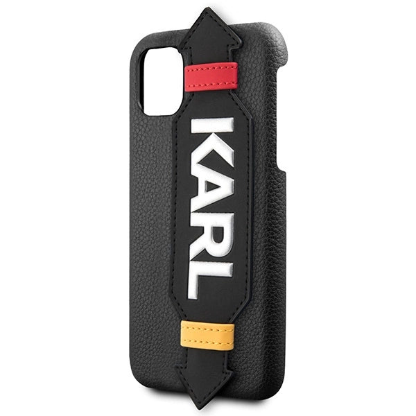 Karl Lagerfeld Strap Case for iPhone 11 Pro 5.8" - Black_2