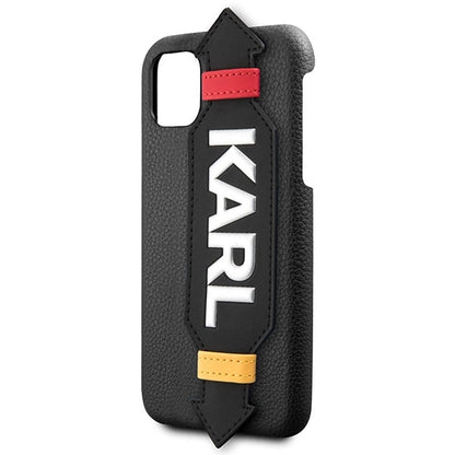 Karl Lagerfeld Strap Case for iPhone 11 Pro 5.8" - Black_2
