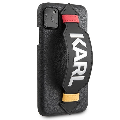 Karl Lagerfeld Strap Case for iPhone 11 Pro 5.8" - Black_4