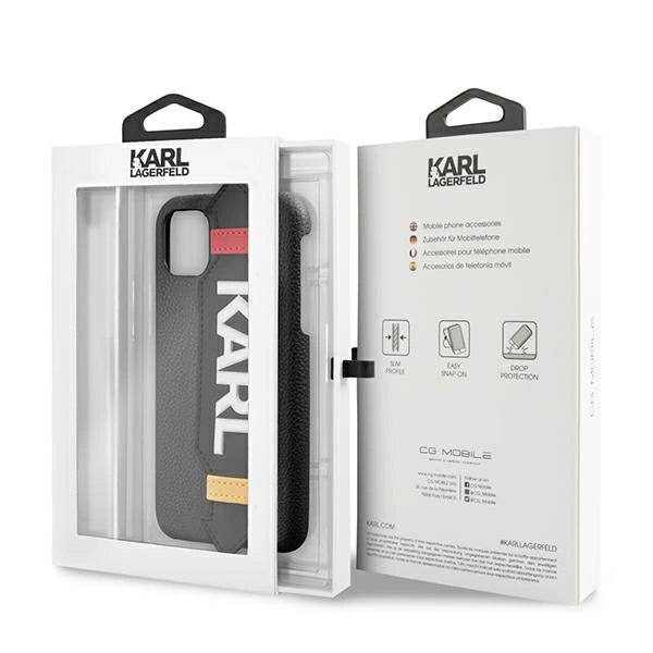 Karl Lagerfeld Strap Case for iPhone 11 Pro 5.8" - Black_6