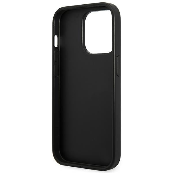 Karl Lagerfeld Saffiano Mono Metal Logo iPhone 14 Pro Max 6.7" Case - Gray_6