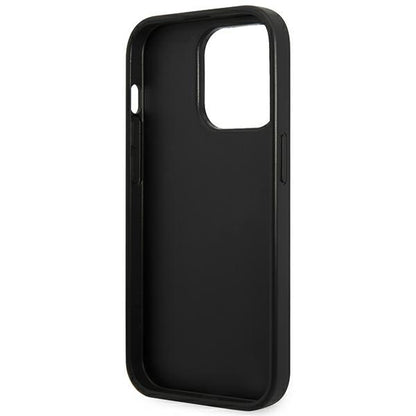 Karl Lagerfeld Saffiano Mono Metal Logo iPhone 14 Pro Max 6.7" Case - Gray_6