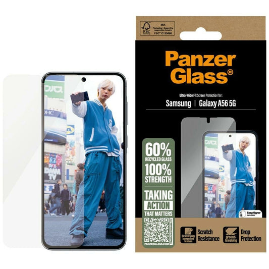 PanzerGlass Ultra-Wide Fit Tempered Glass for Samsung Galaxy A56 5G_0