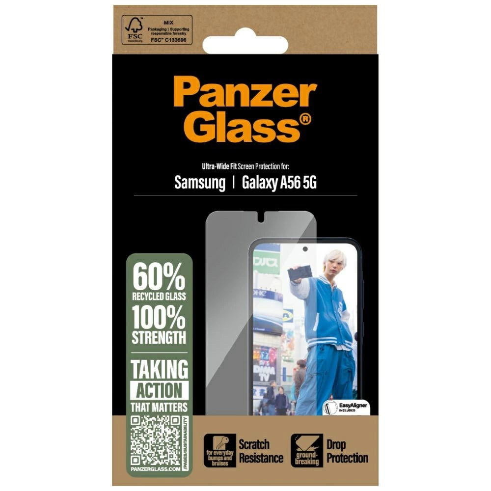 PanzerGlass Ultra-Wide Fit Tempered Glass for Samsung Galaxy A56 5G_3