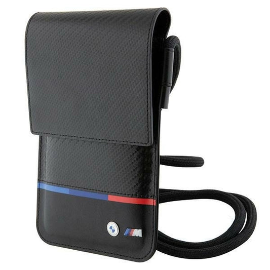 BMW Carbon Tricolor Line Wallet Bag - Black_0