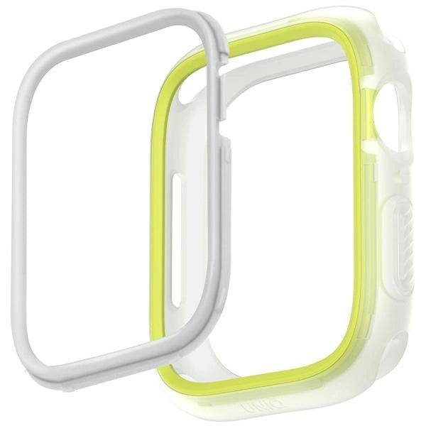 Uniq Moduo Case for Apple Watch 45/44mm Lime-White_1