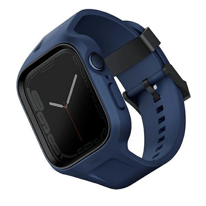 Uniq Monos 2 in 1 Set Strap + Case for Apple Watch 45 / 44 mm - Blue_0
