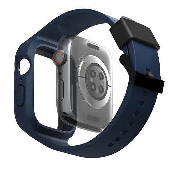 Uniq Monos 2 in 1 Set Strap + Case for Apple Watch 45 / 44 mm - Blue_1
