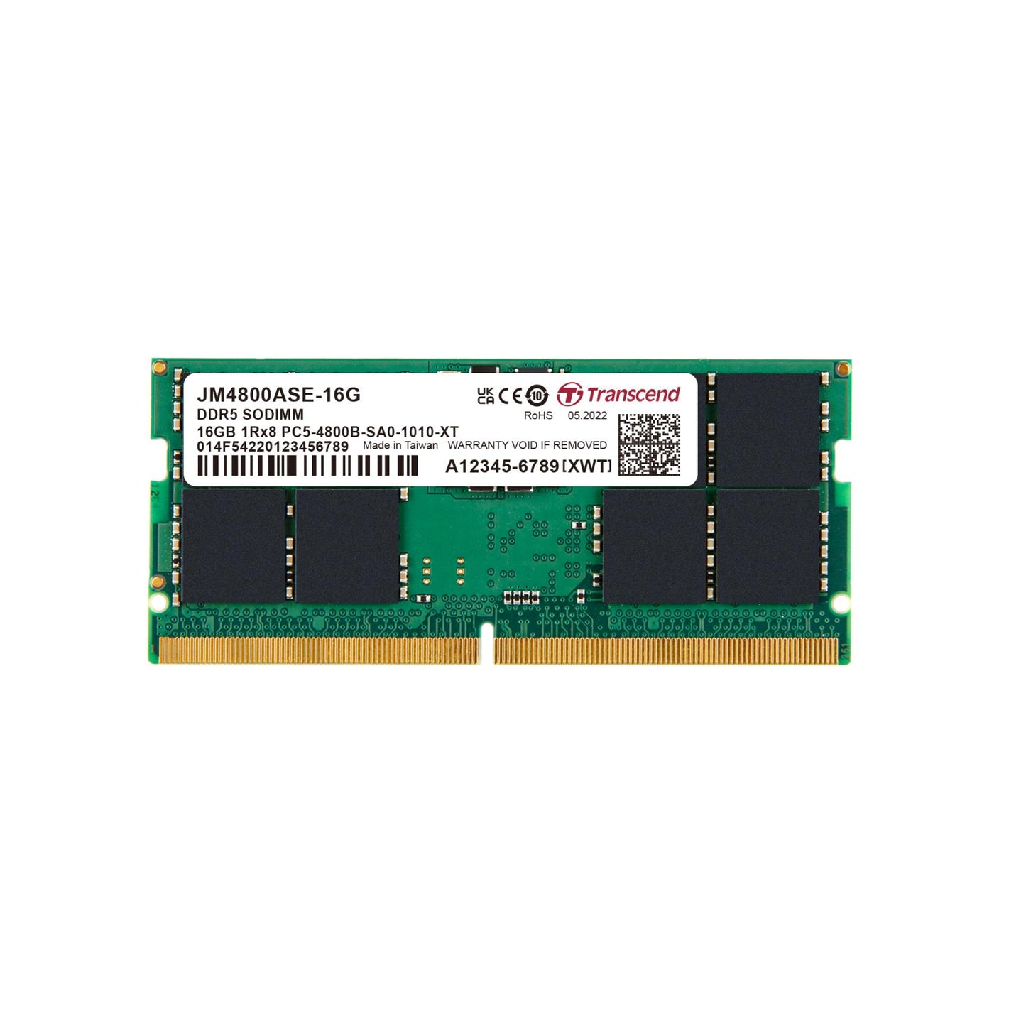 JM4800ASE-16G - DRAM DDR5 SO-DIMM 4800MHz da 16GB, 1Rx8 2Gx8 CL40 1.1V_0
