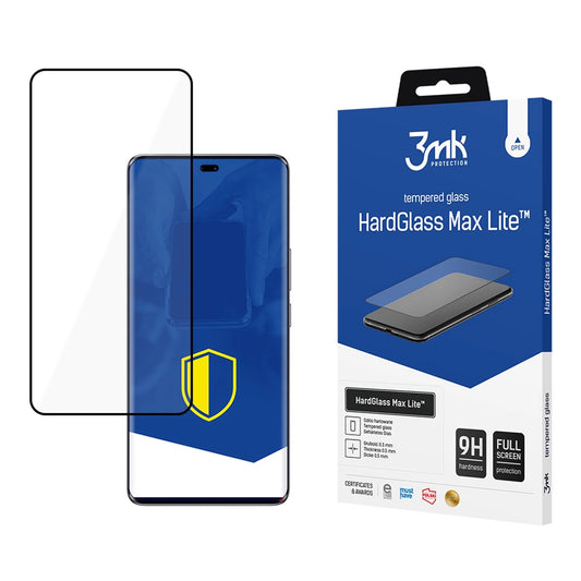 Tempered glass 3mk HardGlass Max Lite Black for Honor Magic7 Lite_0