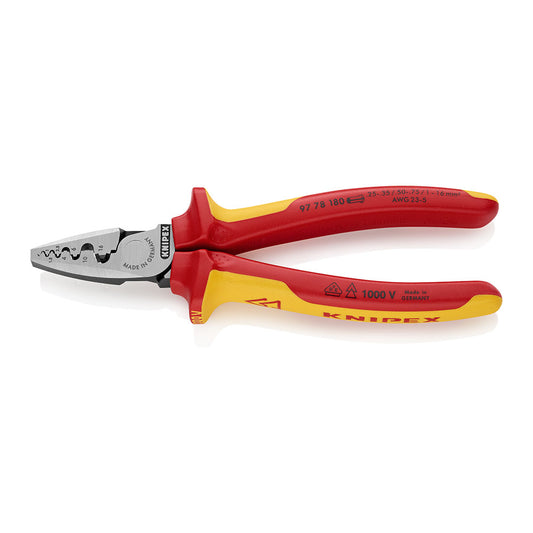 Alicates para carvar ponteiras 180x56x28mm 9778180 knipex_0