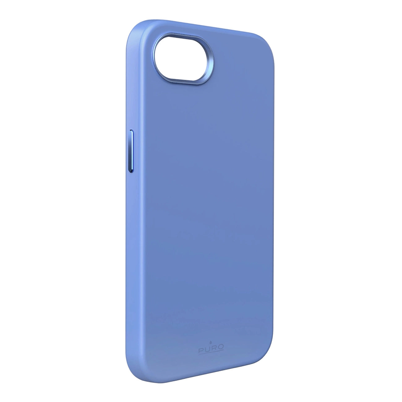 Puro Liquid Silicon Cover "ICON MAG PRO" with Magsafe, metal buttons and camera ring for iPhone 16E, blue_0