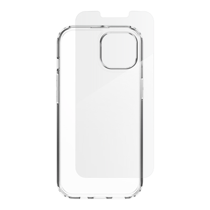 ZAGG IF Defense Bundle Case for iPhone 16e (2025) / 15 / 14 / 13 - Transparent_0