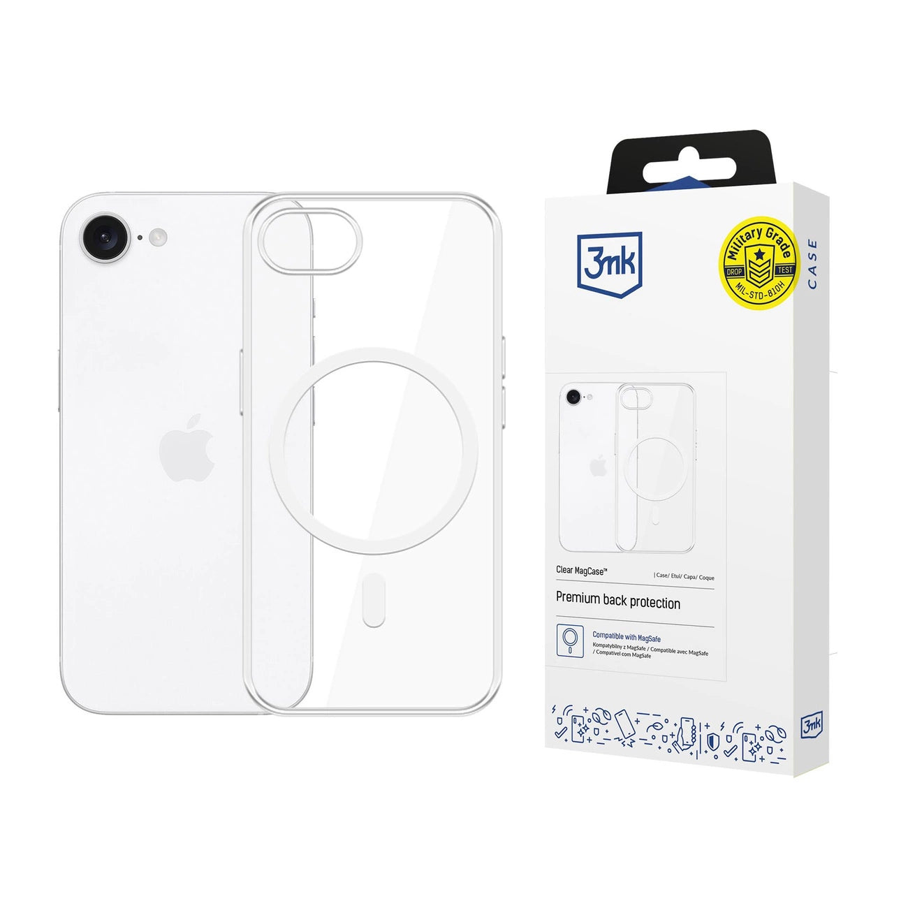 3mk Clear MagCase for Apple iPhone 16E - transparent_0