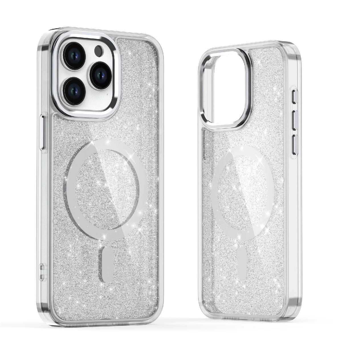 Glitter Case with MagSafe for Samsung Galaxy A56 5G - White_0