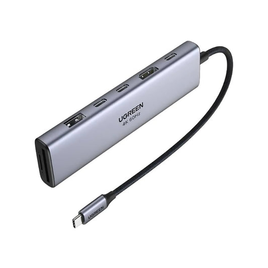 HUB UGREEN 7EN1 USB-C A HDMI+2XUSB-C+USB-A+SD/TF_0