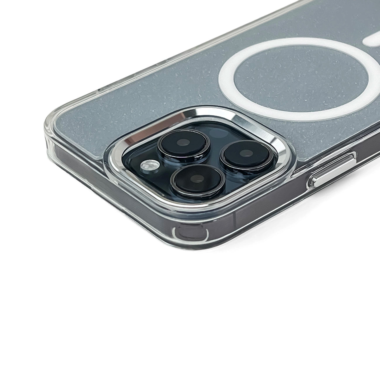 Glitter Case with MagSafe for Samsung Galaxy S25 Edge - White_2