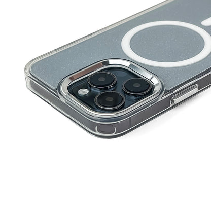 Glitter Case with MagSafe for Samsung Galaxy S25 Edge - White_2