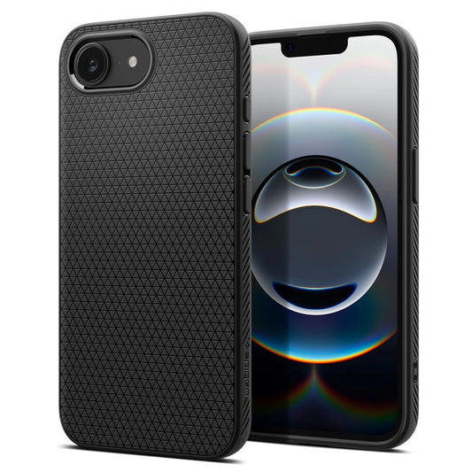 Spigen Liquid Air iPhone 16e Case - Matte Black_0