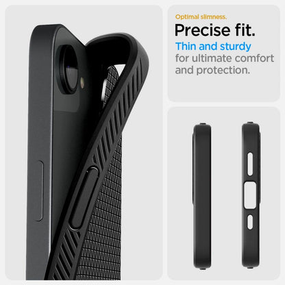 Spigen Liquid Air iPhone 16e Case - Matte Black_16