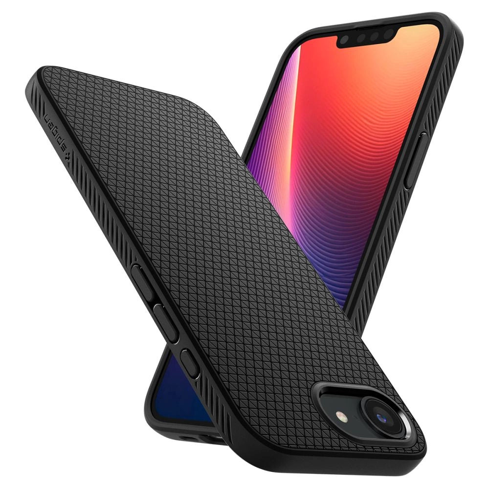 Spigen Liquid Air iPhone 16e Case - Matte Black_8