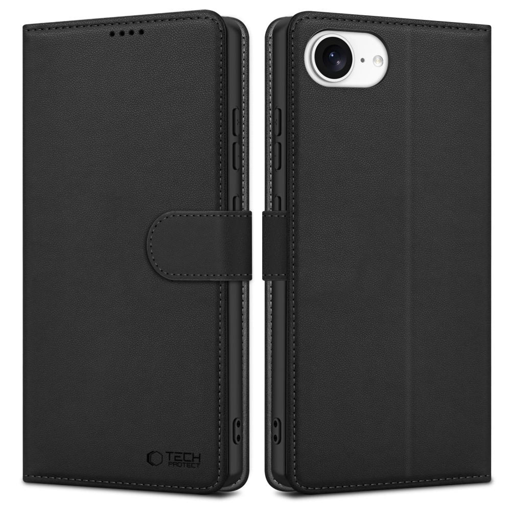 Tech-Protect Wallet Case for iPhone 16e - Matte Black_0