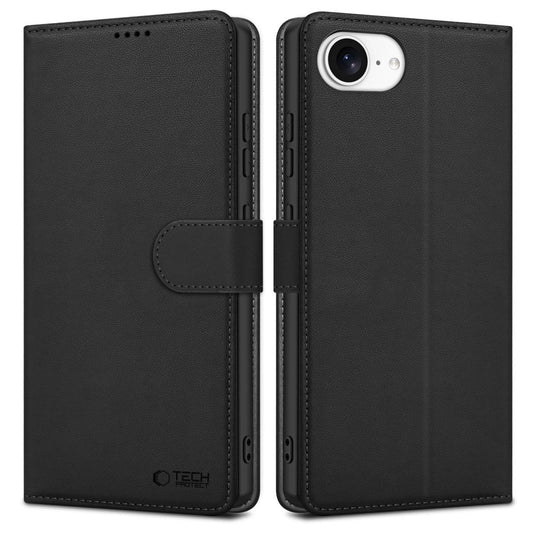 Tech-Protect Wallet Case for iPhone 16e - Matte Black_0