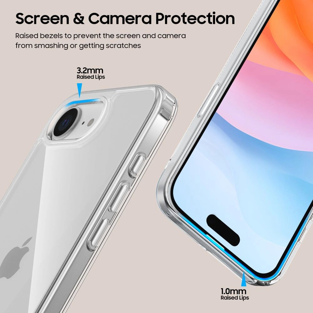 Tech-Protect FlexAir Hybrid Case for iPhone 16e - Clear_3