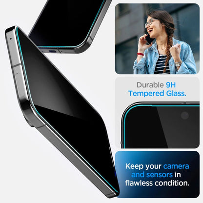 Spigen Glas.TR &quot;Ez Fit&quot; Privacy HD 2-pack privacy glass for Google Pixel 9 / 9 Pro_7