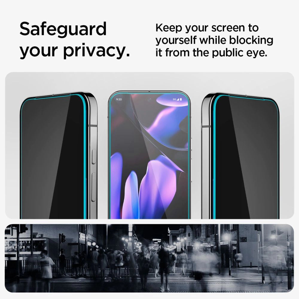 Spigen Glas.TR &quot;Ez Fit&quot; Privacy HD 2-pack privacy glass for Google Pixel 9 / 9 Pro_8