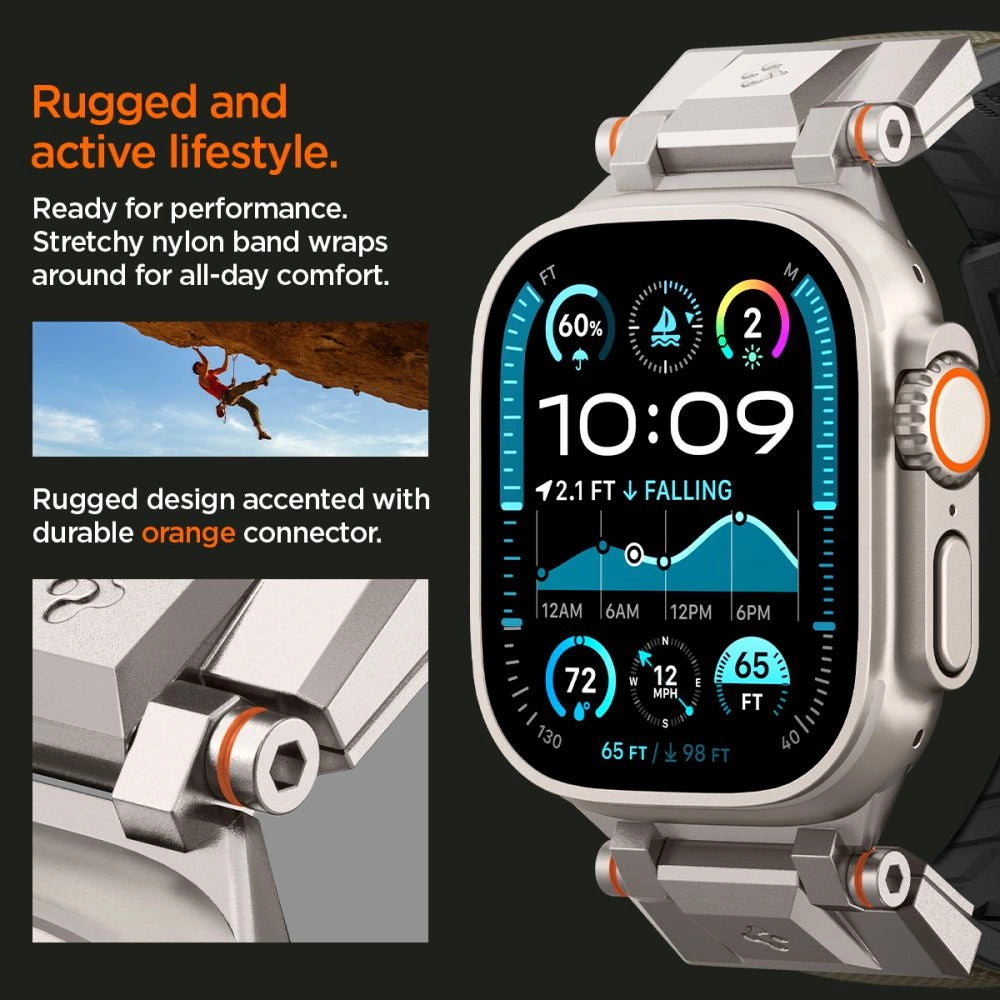 Spigen DuraPro Armor Strap for Apple Watch 44 / 45 / 46 / 49 mm - Green_9