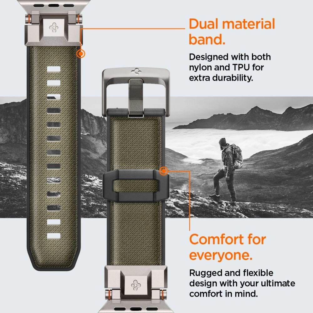 Spigen DuraPro Armor Strap for Apple Watch 44 / 45 / 46 / 49 mm - Green_12