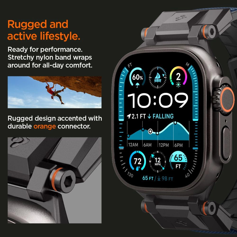 Spigen DuraPro Armor Strap for Apple Watch 44 / 45 / 46 / 49 mm - Navy Blue_9