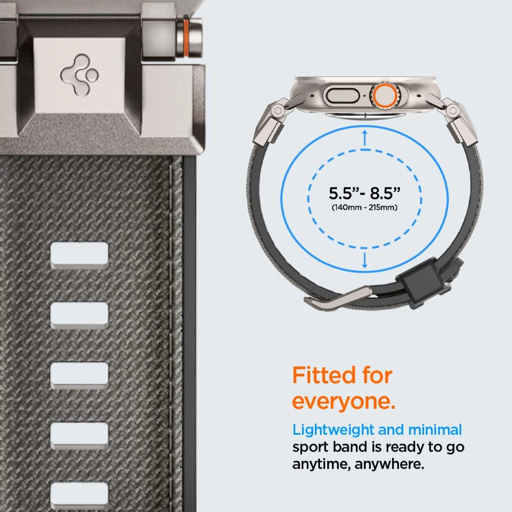 Spigen DuraPro Armor Strap for Apple Watch 44 / 45 / 46 / 49 mm - Gray_8