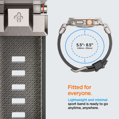 Spigen DuraPro Armor Strap for Apple Watch 44 / 45 / 46 / 49 mm - Gray_8