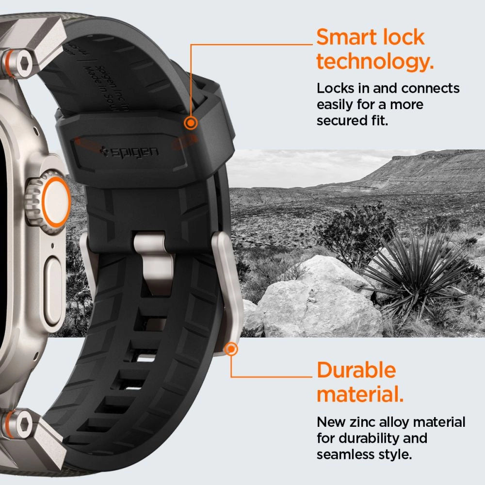 Spigen DuraPro Armor Strap for Apple Watch 44 / 45 / 46 / 49 mm - Gray_11