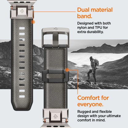 Spigen DuraPro Armor Strap for Apple Watch 44 / 45 / 46 / 49 mm - Gray_12