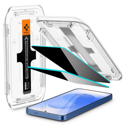 Spigen Glas.TR &quot;Ez Fit&quot; Privacy HD 2-pack privacy glass for Samsung Galaxy S24 / S25_1